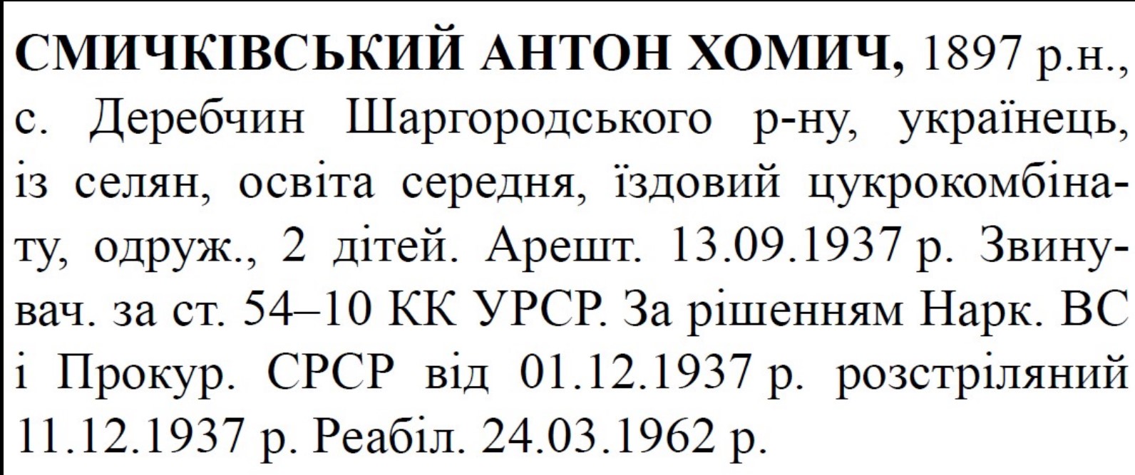 Вони були звідси: 18 репресованих осіб у 1930-х роках із громад Вінниччини, про яких сьогодні нічого не знають