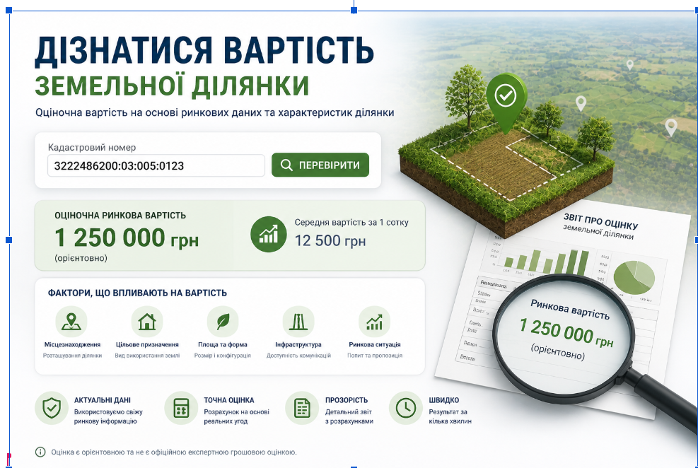 Скільки насправді коштує земля: як швидко оцінити ділянку перед покупкою